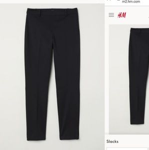 Black Ankle-Length Slacks